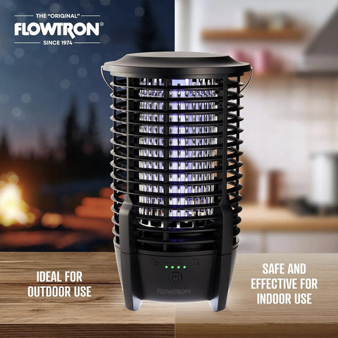 Rechargeable Bug Zapper Lamp 2 In 1 LED Light And Insect Killer All In One 3600mAh Battery USB C Charging Up To 9 Hours Power Covers 2150 Sq Ft Indoors Or Outdoors Patio Ready Mosquito Trap For Yard Camping And Home, black body with blue light, ideal for indoor and outdoor use