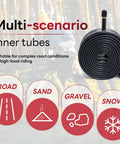 Everyday Durable 29 Inch Bike Inner Tube 29x2.125 To 2.40 With AV32mm Schrader Valve for varied terrains, road to snow