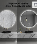 Comparison of a foggy and clear mirror with Powerful 4 Inch Wall Mount Exhaust Fan For Bathrooms And More installed above