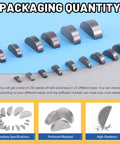 Front view of 150-piece Woodruff keys assortment in 15 sizes; carbon steel semi-circular keys for fasteners.