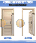Essential Finger Pinch Door Guard For Toddlers visible from front and rear, dimensions 47.5in height and 4in width.