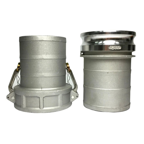 Heavy Duty Flat Lay Hose 6 Inch Diameter 300 Feet Long Sump Pump Discharge Backwash PVC Line Bar Camlock Fittings Clamps