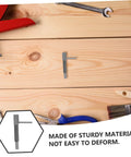 Heavy Duty Retractable Indexing Plunger Pin With L Handle Stainless Steel Spring Lock Pin Adjustable Safety Plunger For Machinery M8x1.25 on wooden surface.