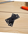 Heavy Duty 360 Degree Rotation Stainless Steel Pivot Hinge For Hidden Doors Concealed Door Hinge For Kitchen Cabinets And Bookcases With Invisible Design And Sturdy Construction By Zerodeko, shown on a wooden surface