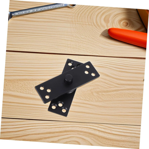 Heavy Duty 360 Degree Rotation Stainless Steel Pivot Hinge For Hidden Doors Concealed Door Hinge For Kitchen Cabinets And Bookcases With Invisible Design And Sturdy Construction By Zerodeko, shown on a wooden surface
