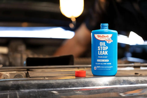 Oil Stop Leak Additive That Actually Seals Leaks Fast, 8 Ounce Bottle For Crankcase And Oil System, Easy Pour, Permanent Seal, Pro Grade Formula For Drips And Leaks, Keeps Your Engine Running Smooth And Clean on engine bay