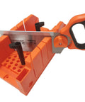 12 Inch Miter Box Kit With Saw Included For No Nonsense Precise Cuts At 90 45 22.5 And 0 Degrees, Reinforced Steel Back Saw