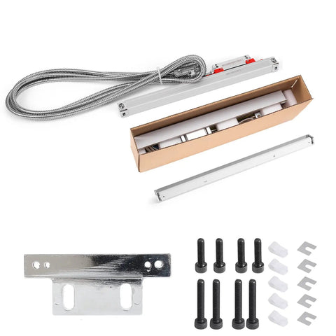 Digital Readout and 520mm Linear Scale with 0.005 mm Accuracy for Milling Lathe Machines, Optical Length Precision accessories