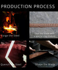 Production process for Hand Forged Katana Sword With T10 High Carbon Steel Clay Tempered Full Tang 41 Inch Overall Length
