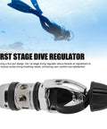 First Stage Scuba Regulator Five Port Chrome Plated Brass Construction Pro Grade Durable Underwater Diving Gear with diver