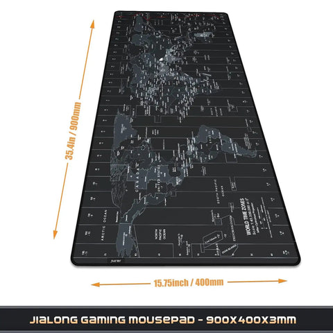 XXL Extended Gaming Mouse Pad With Premium Non Slip Base For Office And Gaming Setups 35.4 Inch By 15.7 Inch World Map Design Large Desk Mat Provides Cozy Space For Keyboard And Mouse
