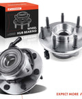 2 Pack Front Wheel Bearing And Hub Assembly For Ford F-150 And F-250 7-Lug ABS 4WD 1997-2004 with box packaging