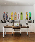 Skateboard Deck Display Wall Mount For Hanging And Showing Off Your Board Fits Most Decks With 1.625 Inch Truck Holes Easy Install
