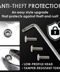Real Deal M6 Stainless Steel License Plate Screws For Toyota Land Cruiser 250 2024 Plus Anti Theft Tamper Proof Security Bolts With Torx Key in detail.