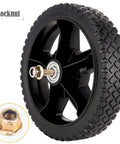 2 Pack 8 Inch Lawn Mower Wheels With Inner And Outer Bearings Fits Most Standard Push Mowers Includes Bolts And Nuts