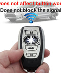 Subaru Key Fob Cover With Keychain Soft TPU Case 4 Button Fit BRZ Legacy Outback Ascent Crosstrek Forester WRX Remote Red