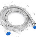 Stainless Steel Bidet Hose 47 Inch With Nylon Braided PVC Inner Hose G One Half Fitting Handheld Sprayer Chrome Finish