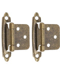 Self Closing Cabinet Hinge 1/2 Inch Overlay Bronze Finish Heavy Duty Humidity Resistant Hardware For RVs Boats Kitchens