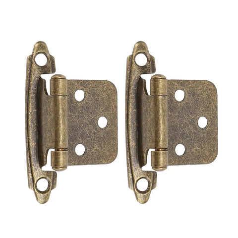 Self Closing Cabinet Hinge 1/2 Inch Overlay Bronze Finish Heavy Duty Humidity Resistant Hardware For RVs Boats Kitchens