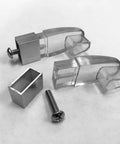 Clear Acrylic Towel Bar Brackets For Framed Sliding Shower Doors And Tub Enclosures Compatible With Basco And Alumax Shower Doors