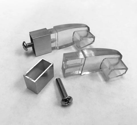 Clear Acrylic Towel Bar Brackets For Framed Sliding Shower Doors And Tub Enclosures Compatible With Basco And Alumax Shower Doors