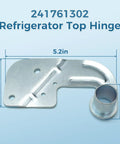 Top Door Hinge Replacement For 241761302 Fits Most Fridge Models Including Side By Side And Top Freezer, high-quality steel part