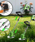 Cordless Electric Weed Wacker No Cord Hassle With Dual 21V Batteries And Charger 3 In 1 Grass Cutter In Garden Setting