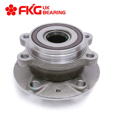 Front view of VW Tiguan Passat Jetta GTI Golf CC Beetle 2005 To 2017 wheel hub replacement, 4-bolt design for secure mounting