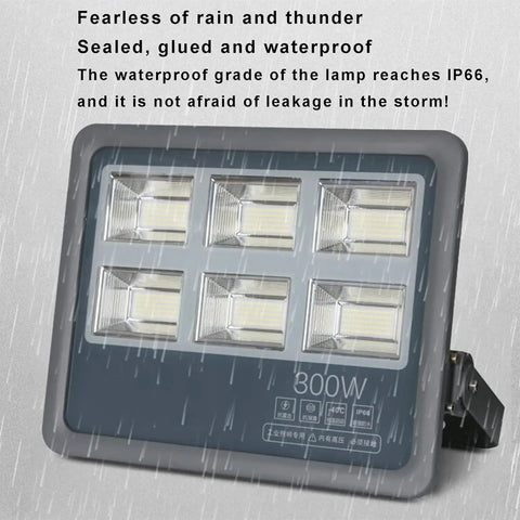 JUDYSSY 150-800W Led Flood Light Outdoor, Super Bright Led Security Light Ip66, 300W, waterproof with multiple bulbs.