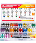 Rig Ready Fuse Assortment Kit Featuring 306 Pcs Of Micro Mini And Standard Blade Fuses For Cars Trucks And Rv Alongside Tough As Nails Puller And Circuit Tester Gear in organized case.