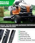 Beefed Up 48 Inch Mulching Mower Blades For Husqvarna Lawn Tractors And Zero Turn Mowers YTH24V48 Z248F YTH2348 YTH24K48