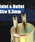 Inlet and outlet details of electric fuel pump for Mule 3000 3010 3020 1000 OE Replacement 49040-1055, size 9.3mm