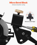 Shop Ready Multi Grind Sharpening Jig For 6 Inch And 8 Inch Bench Grinders with micro bevel block in action