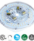 Dimmable 17W LED Light Engine 5000K 1200 Lumens 120V Retrofit Kit For Ceiling Flush Ceiling Fan Pendant Lantern Garden 4 Inch PCB Size 5.39 Inch Overall Easy Install. Focus keyword must be included.