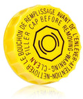 Yellow cap with text for Direct Fit Brake Fluid Reservoir Cap Replacement For Jeep Wrangler Dodge Journey Ram 1500 2500 3500 Master Cylinder OEM 4683656AB 5014518AA Keeps Seal Tight And Prevents Fluid Leakage Easy Install.