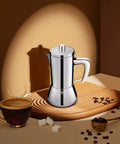 12 Cup Thickened 304 Stainless Steel Moka Pot Stovetop Espresso Maker For Induction Kickass Cafeteras Italian Percolator Mocha
