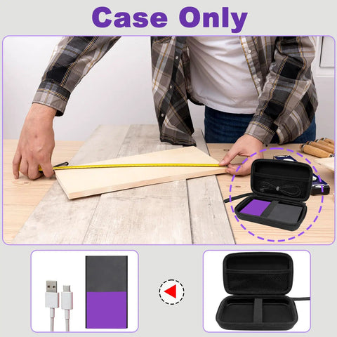 Kickass Hard Shell Case For Wall Scanner And Stud Finder With Shock Resistant Eva Armor Hella Secure Lock Heavy Duty Handle Strap Plus Handy Mesh Pocket Sweet Protective Cover Only