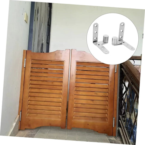 Durable Stainless Steel Heavy Duty Pivot Hinges For Hidden Doors With Concealed Design installed on wooden gate