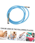 Workhorse High Pressure Steam Tube Replacement Flexible Steam Iron Cleaner Hose With PTFE Material shown with usage examples
