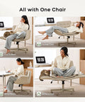 Criss Cross Office Chair With PU Leather Vanity Design in use, showing ergonomic comfort and versatility for home office or lounge.