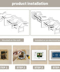 Steps for installing Thermostat Backplate And White Wall Mount Cover Plate For THP2400A1027W on a Honeywell thermostat setup
