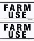 Two Pack No Fuss Heavy Gauge Aluminum Livestock ID Signs 12X6 Inches Ultra Reflective Weather Sealed Finish Built Tough For The Barn Zero Drama Durable Setup For Cattle Herd Life, showing two aluminum farm use signs.