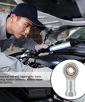 Beefed Up Heavy Duty Rod End Joint Bearing Set Four Pack With Easy Mounting For Power Tools And Automation Equipment, Female Thread Steel Spherical Bearings For Pneumatic Systems And Machinery; mechanic inspecting car engine