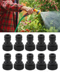 10 Pcs Plastic Garden Hose Quick Connect Fittings Set Easy to Install, No Fuss, Leak Proof, Multipurpose Adapters for Hose Ends