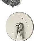Elm Single Handle 5 Spray Tub And Shower Faucet Trim In Satin Nickel 1.5 GPM Brass Construction Built To Last And Looks Boss Lifetime Warranty Valve Not Included showing detailed components