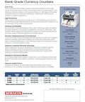 Bank Grade Money Counter With Ultraviolet And Magnetic Counterfeit Detection, specs and model features highlighted