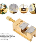 Hassle Free Copper Watch Repair Vise Clamp With Lock Tight Mini Bench Vice Grips for Watchmakers and Jewelers, brass material.