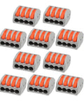 4 Position Spring Wire Connector Kit PCT-214 Screw Quick Terminal Block, spring clamp, insulated PP housing, for 0.75-4mm2 wire, 250V 32A