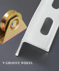 heavy-duty V groove caster wheels with bracket and V track