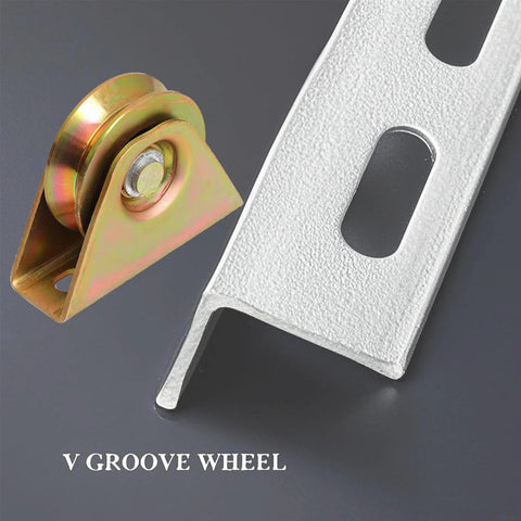 heavy-duty V groove caster wheels with bracket and V track